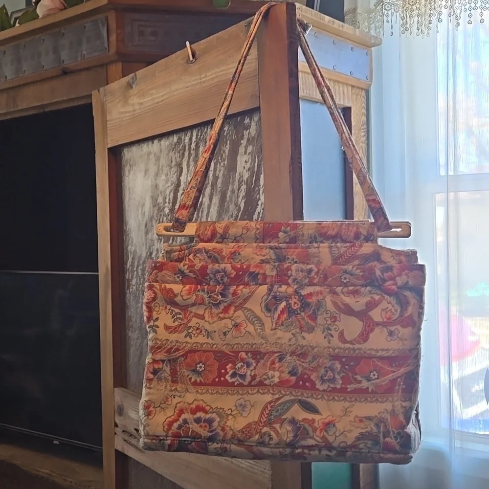 Vintage Fairy, Cottagecore, Whimsigoth, Toby Weston woven print, Shoulder Bag